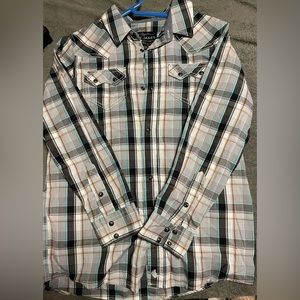 Cody James boys large long sleeve button up.